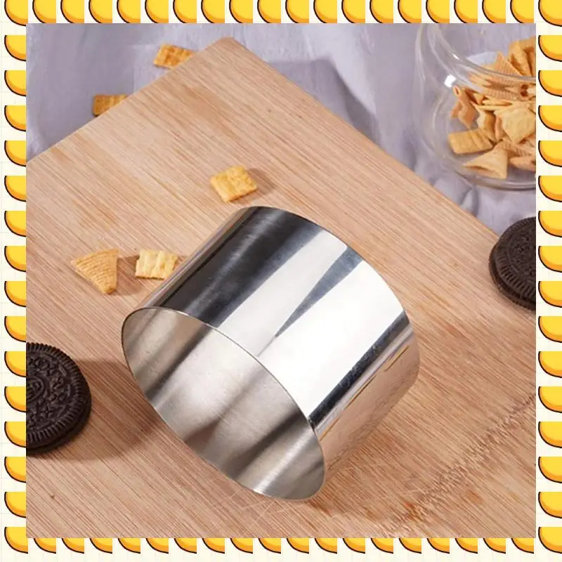 BAAU Round Cake Rings Mold Round Food Ring Stainless Steel Dessert Food Rings Food Molding Set 2.4In
BAAU Round Cake Rings Mold Round Food Ring Stainless Steel Dessert Food Rings Food Molding Set 2.4In