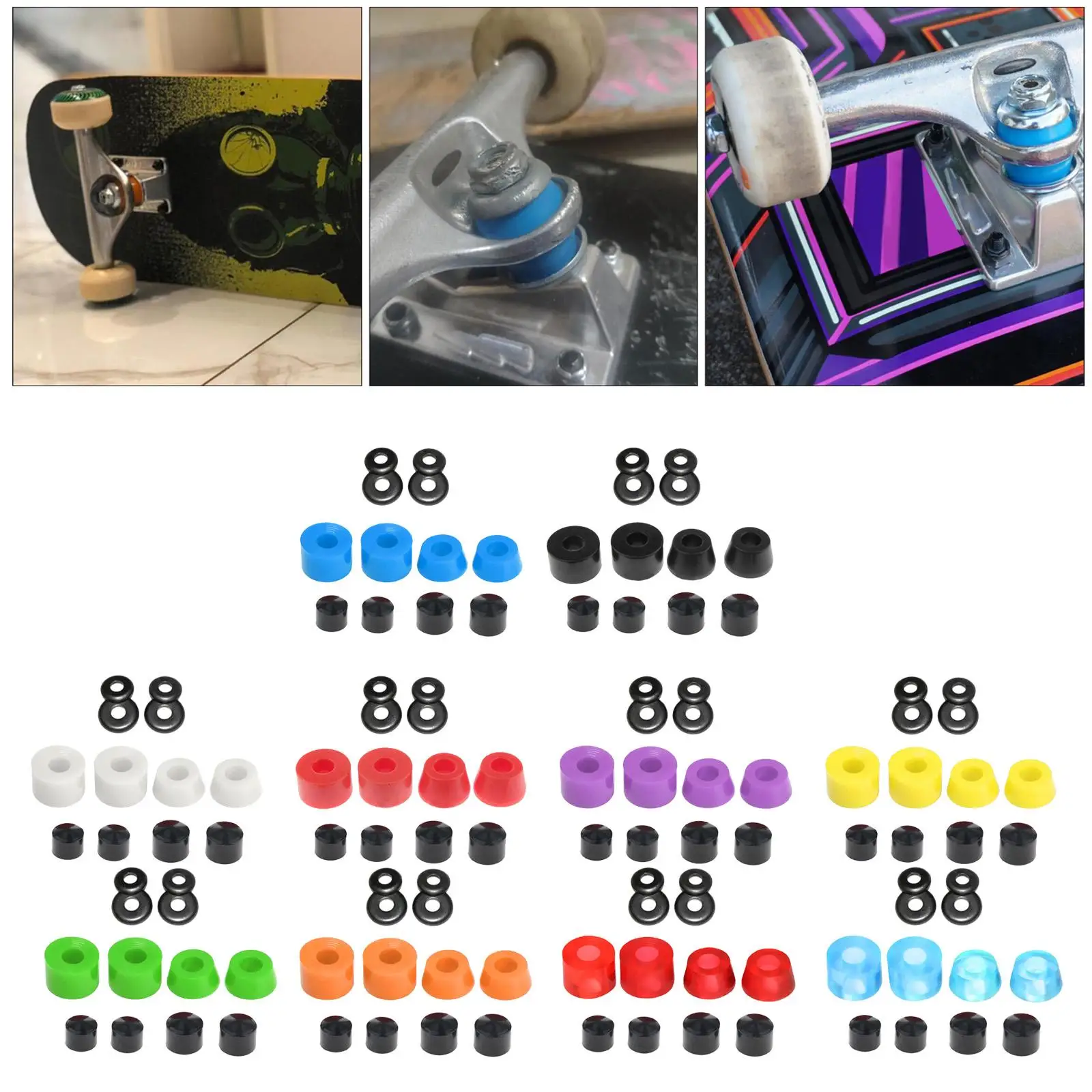 Комплект независимых запасных частей втулки для скейтборда с двойным рокером
Комплект независимых запасных частей втулки для скейтборда с двойным рокером