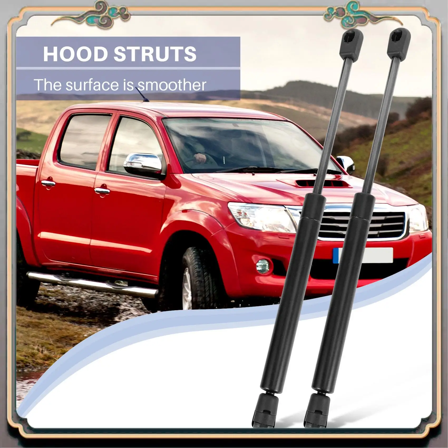A73Q-325Mm Extended Gas Struts For Toyota Hilux Iii Vii Pick-Up Replacement For 1921Vr Arb Canopy Rear Window Trunk
A73Q-325Mm Extended Gas Struts For Toyota Hilux Iii Vii Pick-Up Replacement For 1921Vr Arb Canopy Rear Window Trunk