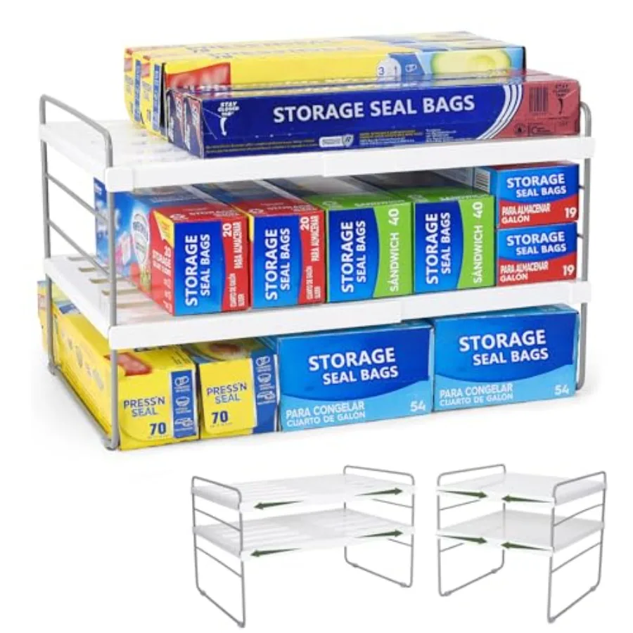 Pantry Organization and Storage for Kitchen - Expandable Kitchen Wrap Box Organizer Rack Foil Organizer for Cabinet and Counter
Pantry Organization and Storage for Kitchen - Expandable Kitchen Wrap Box Organizer Rack Foil Organizer for Cabinet and Counter