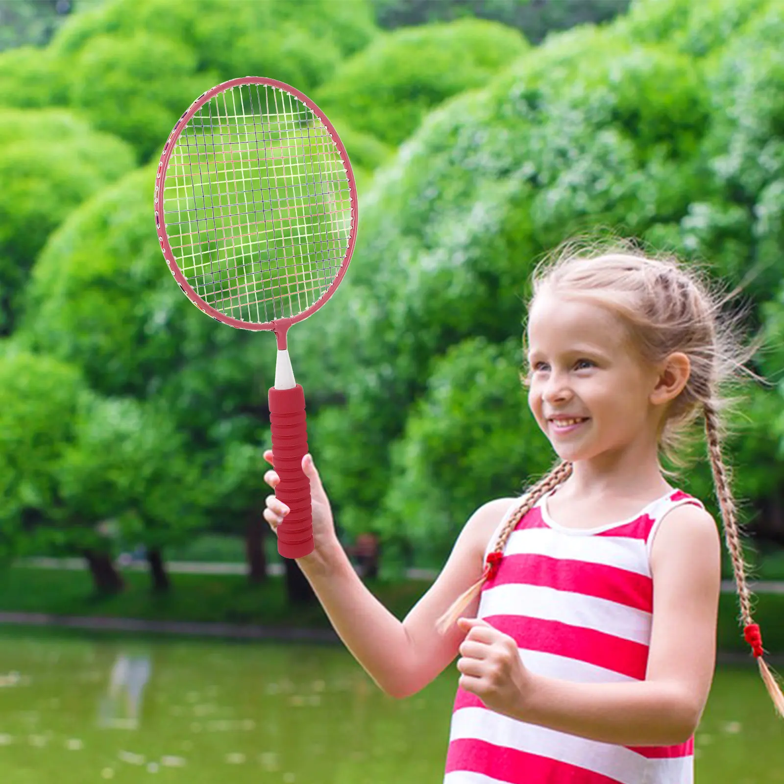 1Set Badminton Racket Set for Kids Fun Safe Elastic Mesh Light Grip Rackets with Balls Parent-Child Activity Portable Sports
1Set Badminton Racket Set for Kids Fun Safe Elastic Mesh Light Grip Rackets with Balls Parent-Child Activity Portable Sports