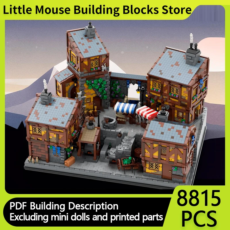 Medieval Castle Model MOC Building Bricks Small Town Streets Modular Technology Gifts Holiday Assemble Children Toys Suit
Medieval Castle Model MOC Building Bricks Small Town Streets Modular Technology Gifts Holiday Assemble Children Toys Suit
