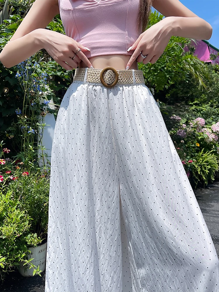 Polka dot Tencel Cowboy Wide Leg Pants For Women 2025 Summer New Ice Silk High Waist Look Slimming Versatile Casual Pants
Polka dot Tencel Cowboy Wide Leg Pants For Women 2025 Summer New Ice Silk High Waist Look Slimming Versatile Casual Pants