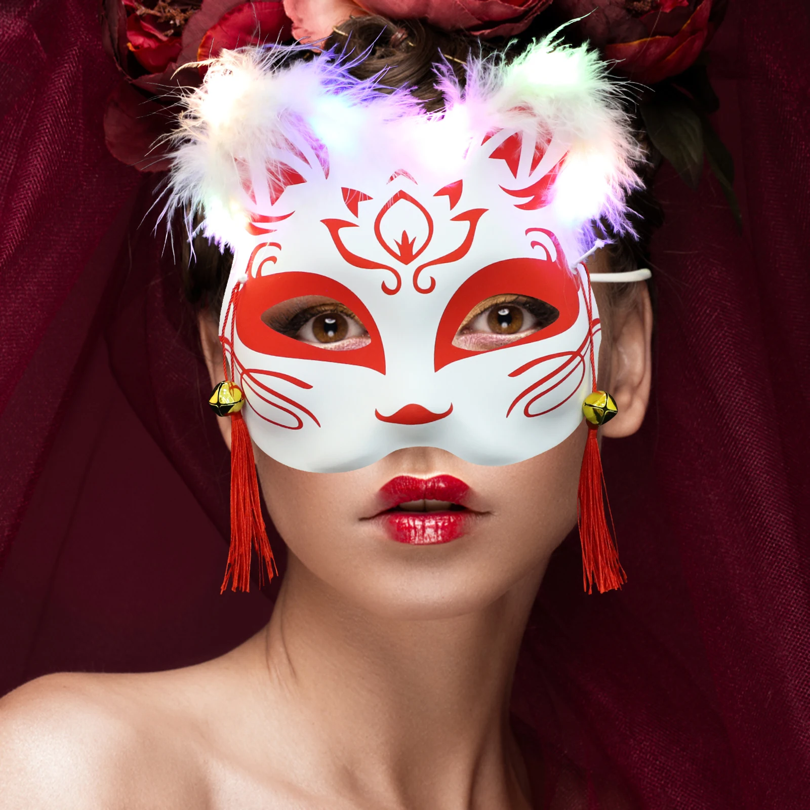 2Pcs Fox Masks Masquerade Costume Accessories Cosplay Props Party Supplies Button One Size Fits Most Halloween Theme
2Pcs Fox Masks Masquerade Costume Accessories Cosplay Props Party Supplies Button One Size Fits Most Halloween Theme