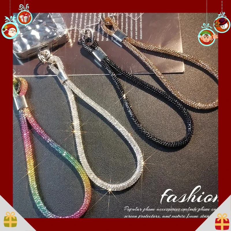 Glitter Flashy Rhinestone Cell Phone Charm Lanyard for iPhone Diamond Crystal Phone Wrist Straps Keychain Hanging Anti-lost Rop
Glitter Flashy Rhinestone Cell Phone Charm Lanyard for iPhone Diamond Crystal Phone Wrist Straps Keychain Hanging Anti-lost Rop