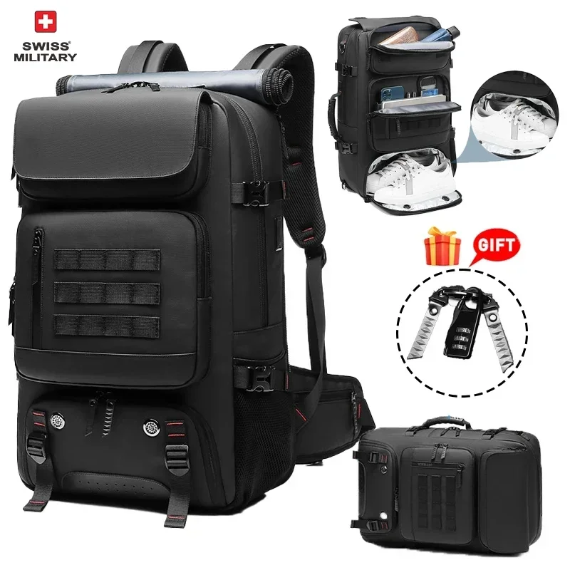 SWISS Men Travel Backpack 50L Hiking Trekking Backpack Waterproof 17 Inch Laptop Backpack Business Back Pack Outdoors Backpacks
SWISS Men Travel Backpack 50L Hiking Trekking Backpack Waterproof 17 Inch Laptop Backpack Business Back Pack Outdoors Backpacks