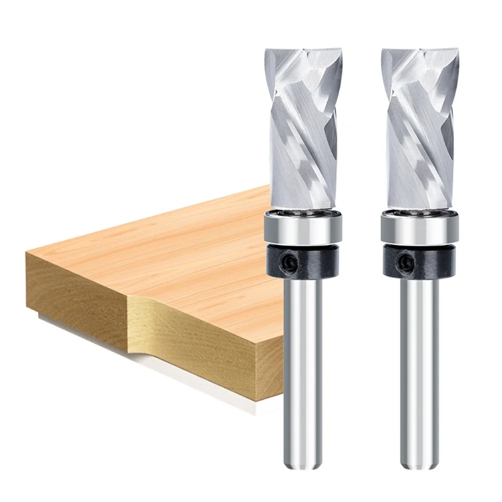 6.35mm Shank Router Bit Milling Cutter Woodworking Tool Upper Lower Flush Carbide End Mill Metal Grinding Engraving Cutting Tool
6.35mm Shank Router Bit Milling Cutter Woodworking Tool Upper Lower Flush Carbide End Mill Metal Grinding Engraving Cutting Tool