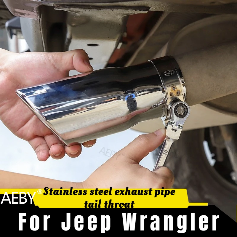 For Jeep Wrangler 2018-2024 Stainless steel exhaust tip double wall crimp,exhaust pipe,Tail mouthpiece accessories,tail throat
For Jeep Wrangler 2018-2024 Stainless steel exhaust tip double wall crimp,exhaust pipe,Tail mouthpiece accessories,tail throat