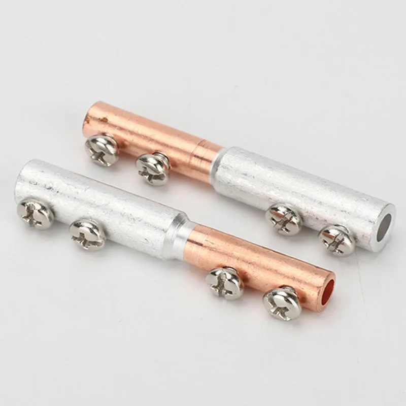 Copper aluminum joint GTL25/16 Screw fixation quick Cable Crimp Terminal Wire middle Connector Bimetallic With Heat Shrink Tube
Copper aluminum joint GTL25/16 Screw fixation quick Cable Crimp Terminal Wire middle Connector Bimetallic With Heat Shrink Tube