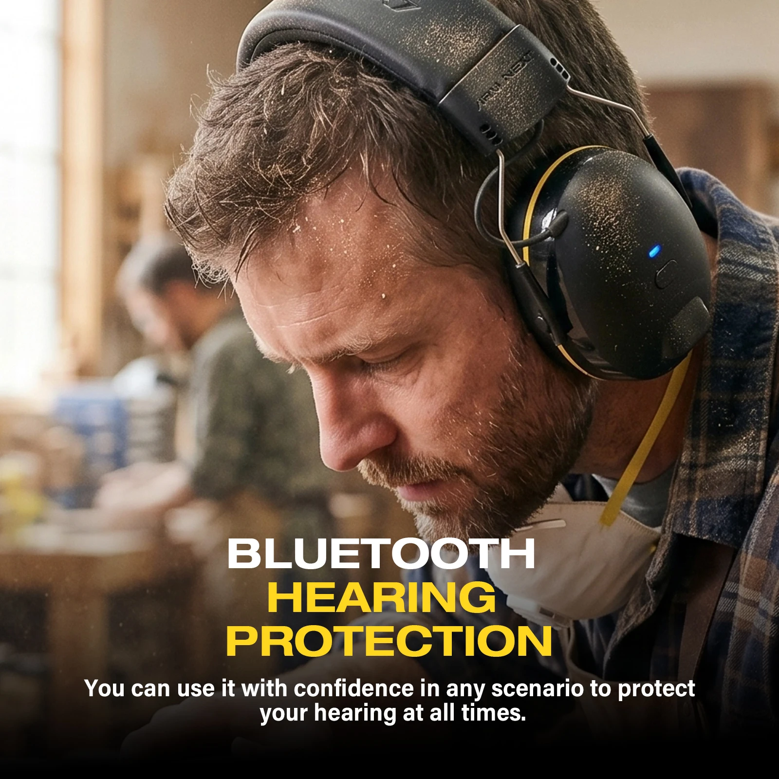 ARM NEXT Bluetooth Noise Cancelling Earmuffs NRR 28dB 60H Battery Type-C Fast Charging Foldable Hearing Protection for Woodworki
ARM NEXT Bluetooth Noise Cancelling Earmuffs NRR 28dB 60H Battery Type-C Fast Charging Foldable Hearing Protection for Woodworki