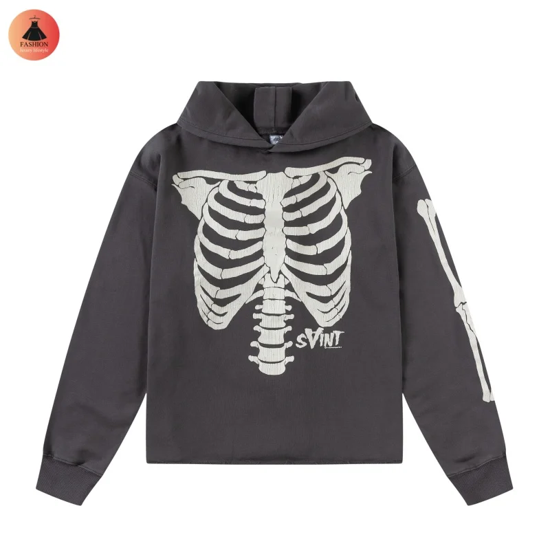 Saint Creative Cracked Skeleton с принтом толстовка с капюшоном винтажная уличная хлопковая хип-хоп мужская женская пара свободное пальто с бирками
Saint Creative Cracked Skeleton с принтом толстовка с капюшоном винтажная уличная хлопковая хип-хоп мужская женская пара свободное пальто с бирками