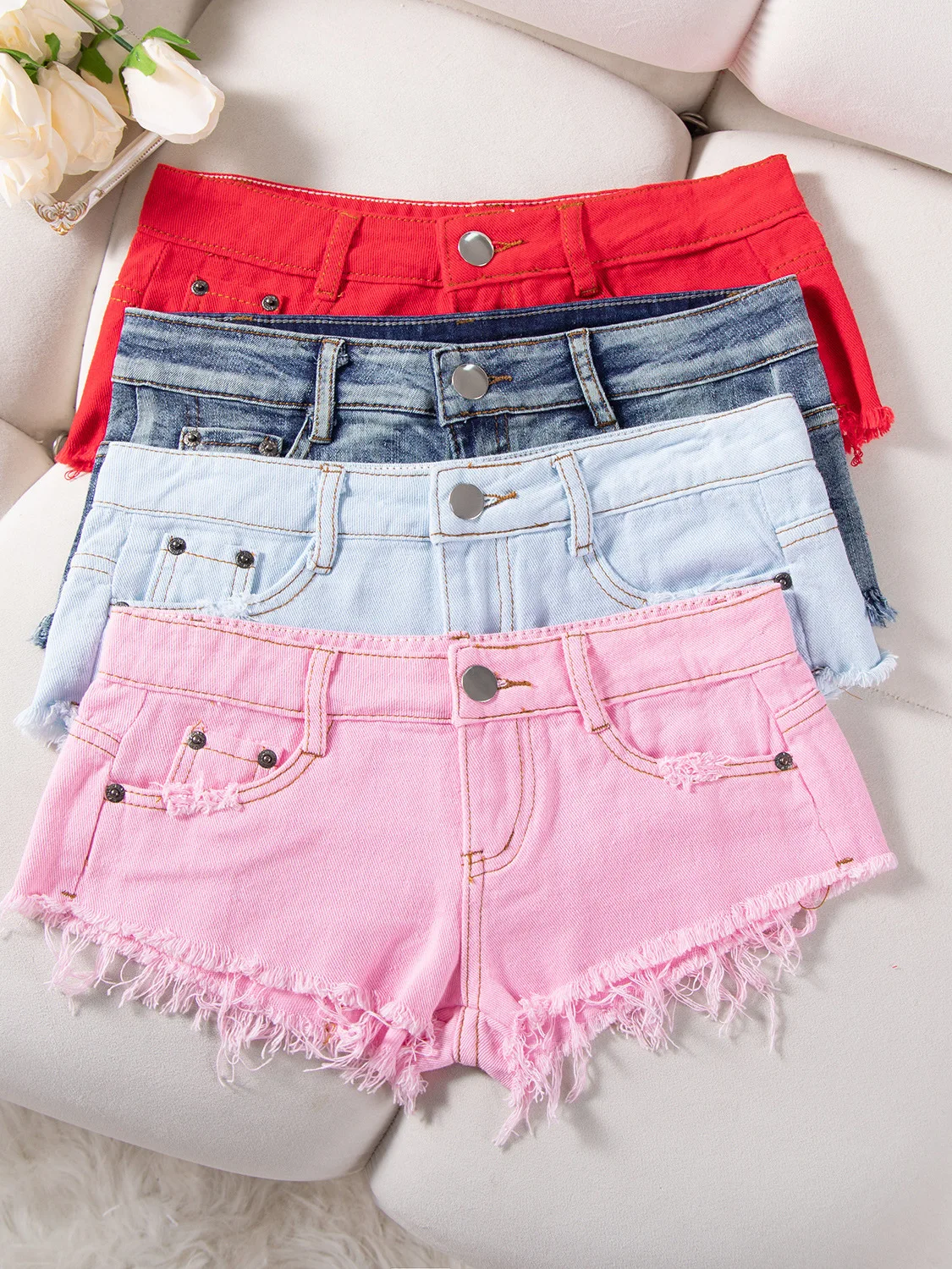 Low Waist Retro Waed Frayed Denim Super ort Pants Women Summer Pink Slimming Butt Lifting Sexy Hot Pants Commute Sle
Low Waist Retro Waed Frayed Denim Super ort Pants Women Summer Pink Slimming Butt Lifting Sexy Hot Pants Commute Sle