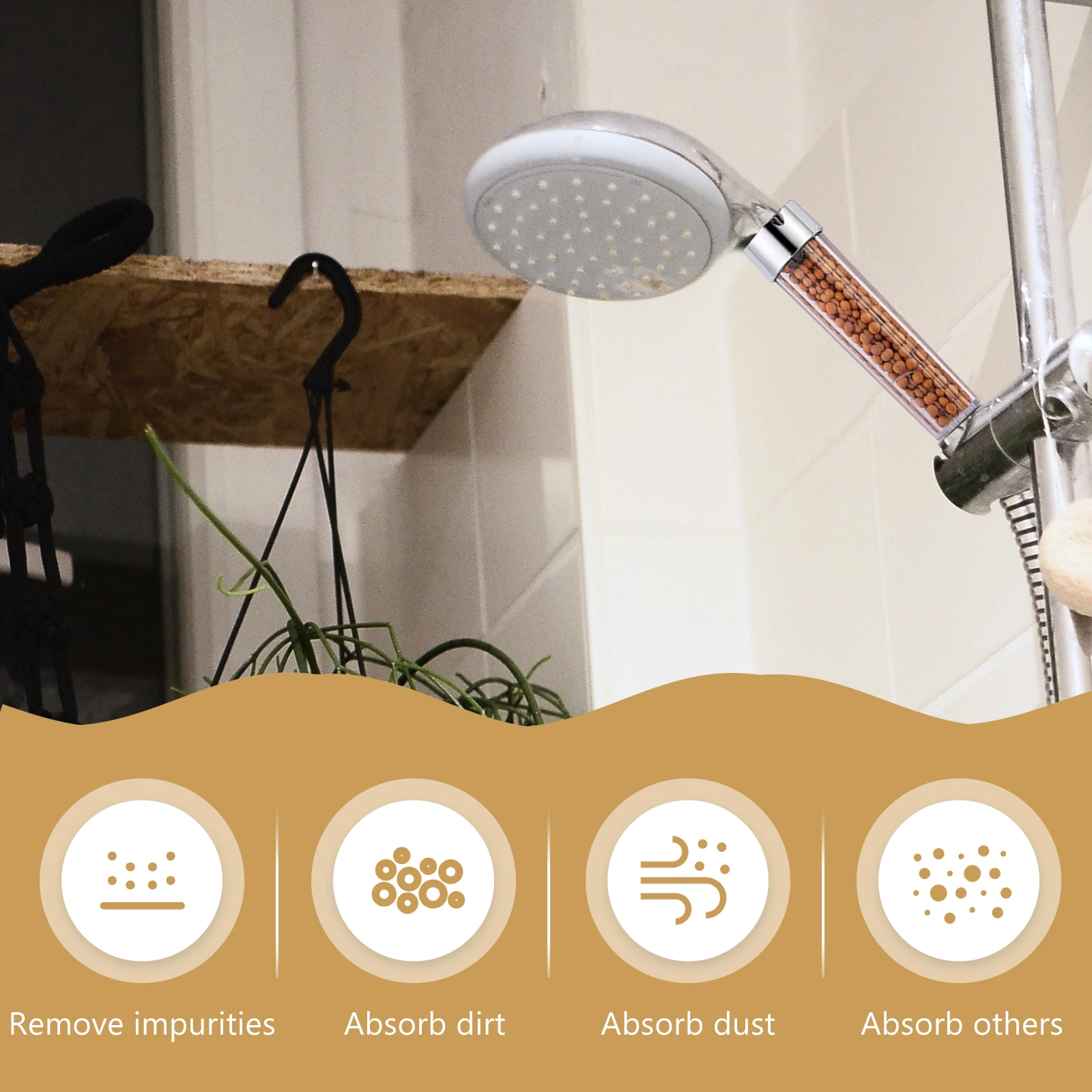 Filter Water Purification Stones Anion Mineral Beads Shower Head Filter Soften Hard Water Remove Chlorine
Filter Water Purification Stones Anion Mineral Beads Shower Head Filter Soften Hard Water Remove Chlorine