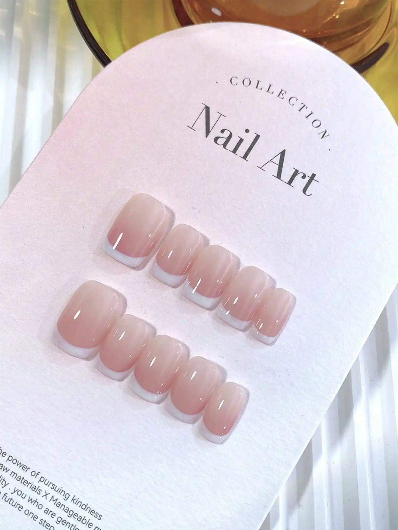 10pcs Handmade Press-On Nail Stickers, Including Short, Almond, Oval And Square Styles, Pink French Manicure Short
10pcs Handmade Press-On Nail Stickers, Including Short, Almond, Oval And Square Styles, Pink French Manicure Short