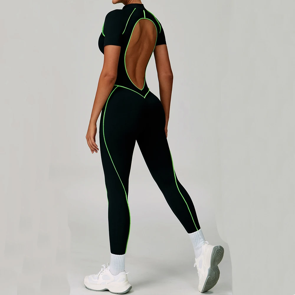 Gym Set Women Training Yoga Suit Sportswear Women Short Sleeves Sports Jumpsuit Fitness Rompers Zipper Push Up Workout Bodysuits
Gym Set Women Training Yoga Suit Sportswear Women Short Sleeves Sports Jumpsuit Fitness Rompers Zipper Push Up Workout Bodysuits