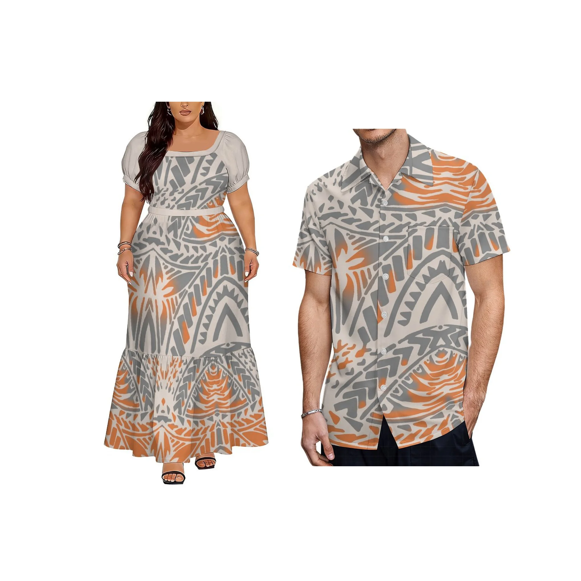 New Lady Custom Samoan Design Outdoor Beach Dress Polynesian Square Neck Lace-up Puff Short Sleeve Dress
New Lady Custom Samoan Design Outdoor Beach Dress Polynesian Square Neck Lace-up Puff Short Sleeve Dress
