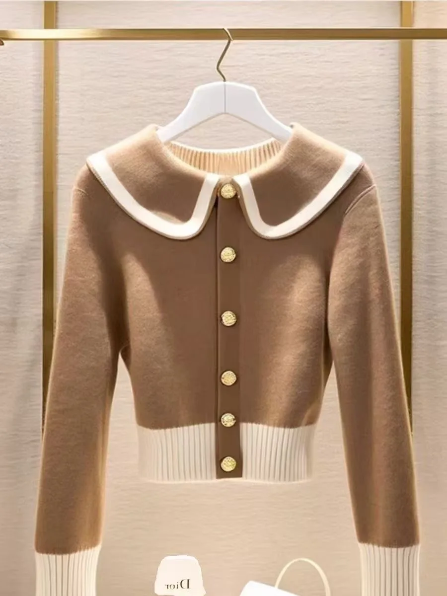 High Quality 2024 Autumn Winter New Elegant Women Thick Sweaters Vintage Elastic Slim Tops Fashion Casual Knitted Cardigan
High Quality 2024 Autumn Winter New Elegant Women Thick Sweaters Vintage Elastic Slim Tops Fashion Casual Knitted Cardigan