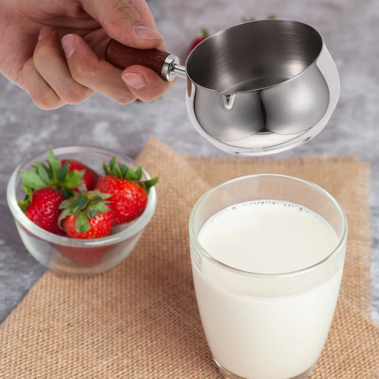 Stainless Steel Sauce Cup 180Ml Large Capacity Condiment Bowl Wooden Handle Corrosion Resistant Durable Elegant Design For
Stainless Steel Sauce Cup 180Ml Large Capacity Condiment Bowl Wooden Handle Corrosion Resistant Durable Elegant Design For