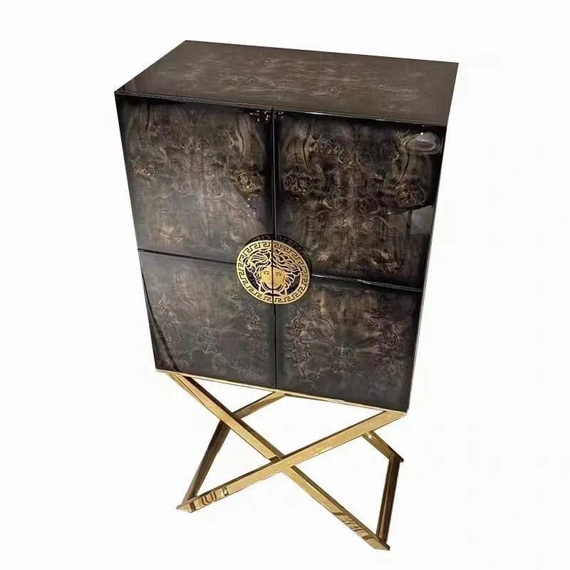 Italian light luxury, new wine cabinet fashionable and retro, high-footed side cabinet locker
Italian light luxury, new wine cabinet fashionable and retro, high-footed side cabinet locker