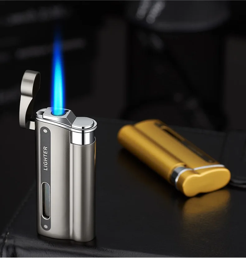 NEW Gradient Windproof Straight Jet Lighter Moxibustion Cigar Specific Spray Gun Portable Inflatable Blue Flame Lighter
NEW Gradient Windproof Straight Jet Lighter Moxibustion Cigar Specific Spray Gun Portable Inflatable Blue Flame Lighter