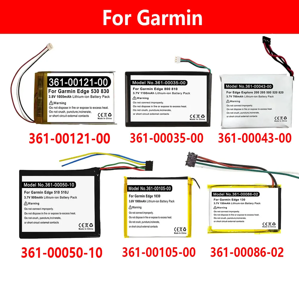 Battery for Garmin Edge 130 3LA037240, 1030, Edge 510 510J, 800 810, Explore 820, 520, 500, 200, 520 Plus 361-00086-02 361-00121
Battery for Garmin Edge 130 3LA037240, 1030, Edge 510 510J, 800 810, Explore 820, 520, 500, 200, 520 Plus 361-00086-02 361-00121