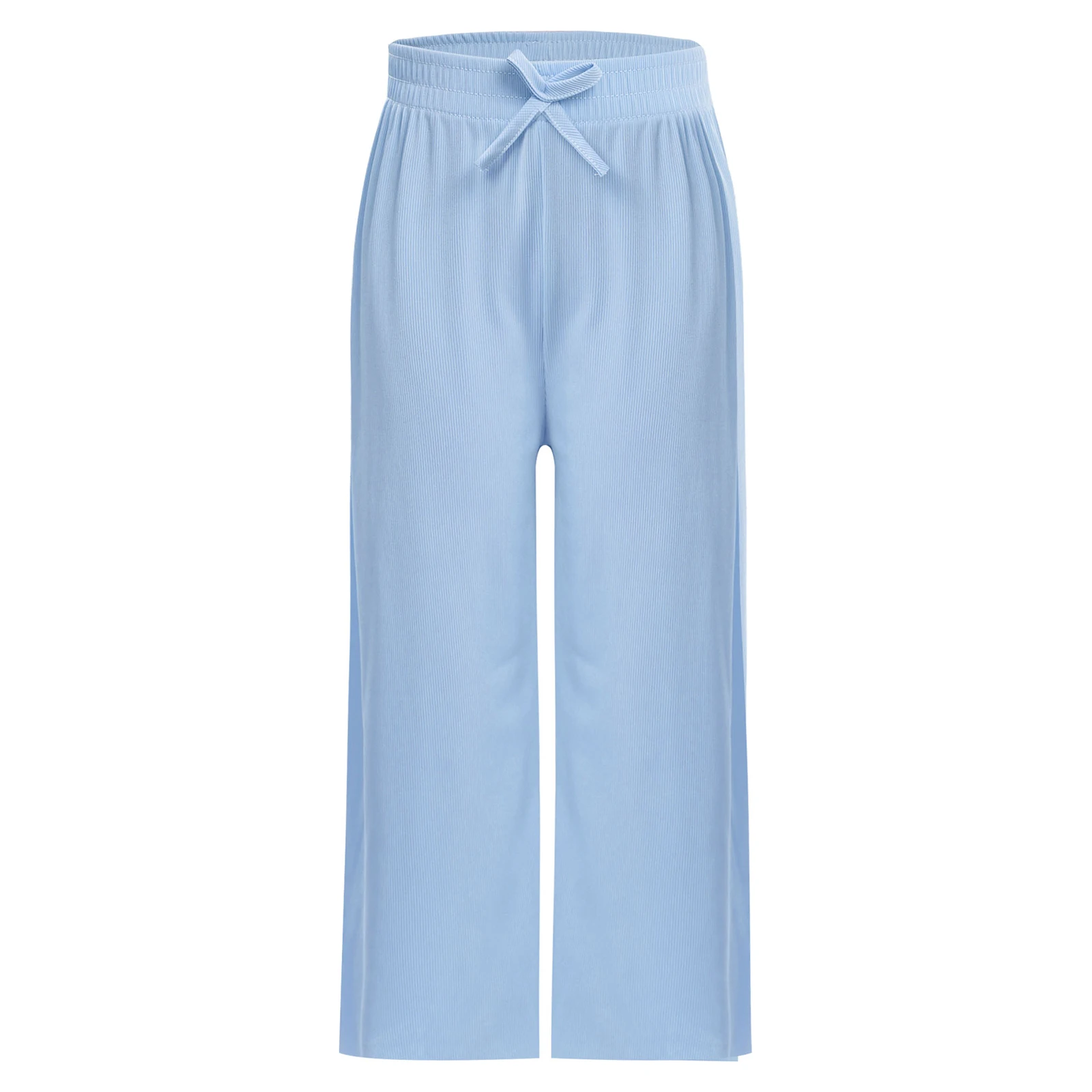 Girls Casual Sport Ribbed Wide-Leg Pants Casual Loose Solid Color Bowknot Elastic Waistband Trousers Daily Active Pants
Girls Casual Sport Ribbed Wide-Leg Pants Casual Loose Solid Color Bowknot Elastic Waistband Trousers Daily Active Pants