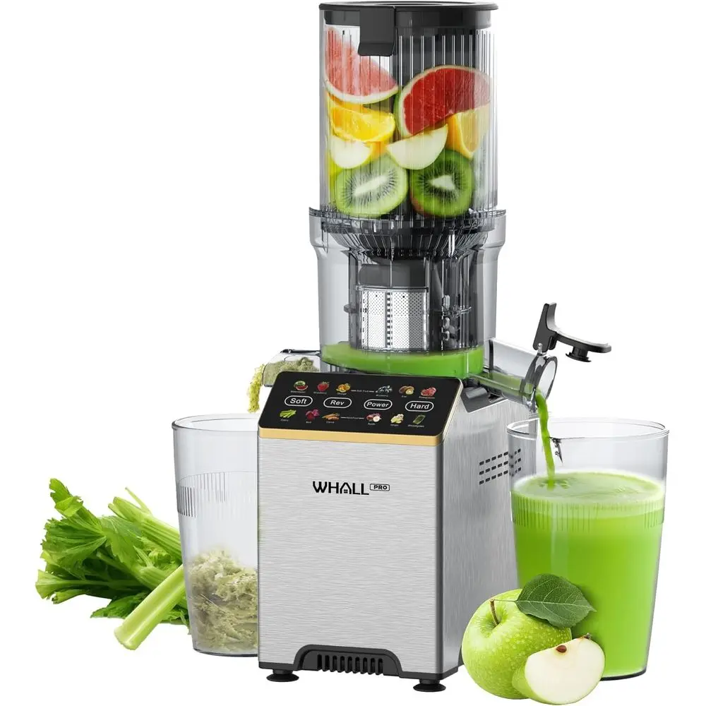 Slow Masticating Juicer hines, Touch Control Cold PrJuicer with Wide eed Chute, Juicer Easy to Clean or Whole Vegetables ruits,
Slow Masticating Juicer hines, Touch Control Cold PrJuicer with Wide eed Chute, Juicer Easy to Clean or Whole Vegetables ruits,