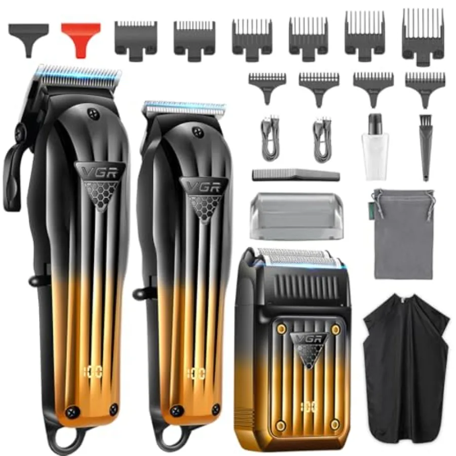 644 Hair Clippers for Men Professional, Cordless Beard Trimmer and Electric Razor Shavers for Men, Rechargeable 3 Piece Barber
644 Hair Clippers for Men Professional, Cordless Beard Trimmer and Electric Razor Shavers for Men, Rechargeable 3 Piece Barber