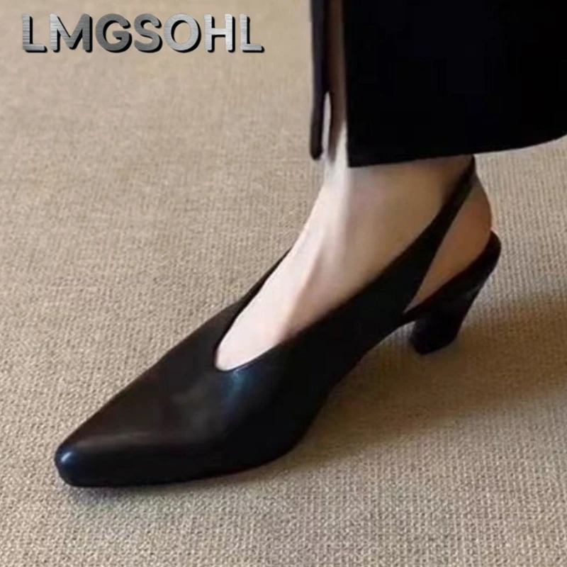 Women Pointed Toe Heeled Sandals Elegant Summer Shoes Brand New Slippers 2025 Trend Sexy Party Slingback Woman Pumps Sandalias
Women Pointed Toe Heeled Sandals Elegant Summer Shoes Brand New Slippers 2025 Trend Sexy Party Slingback Woman Pumps Sandalias