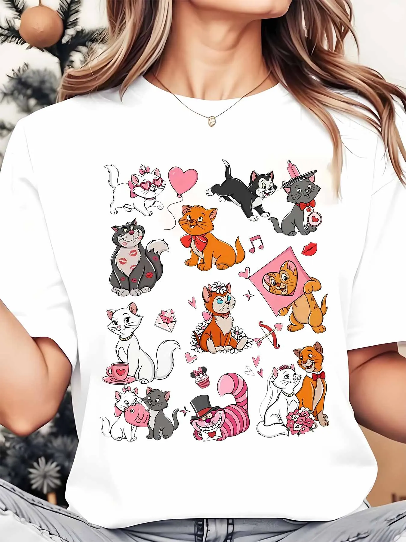 Disney Cats And Dogs Characters Women's Round Neck Shirt Summer Tops Comfortable Unisex Casual Short Sleeve Tee
Disney Cats And Dogs Characters Women's Round Neck Shirt Summer Tops Comfortable Unisex Casual Short Sleeve Tee