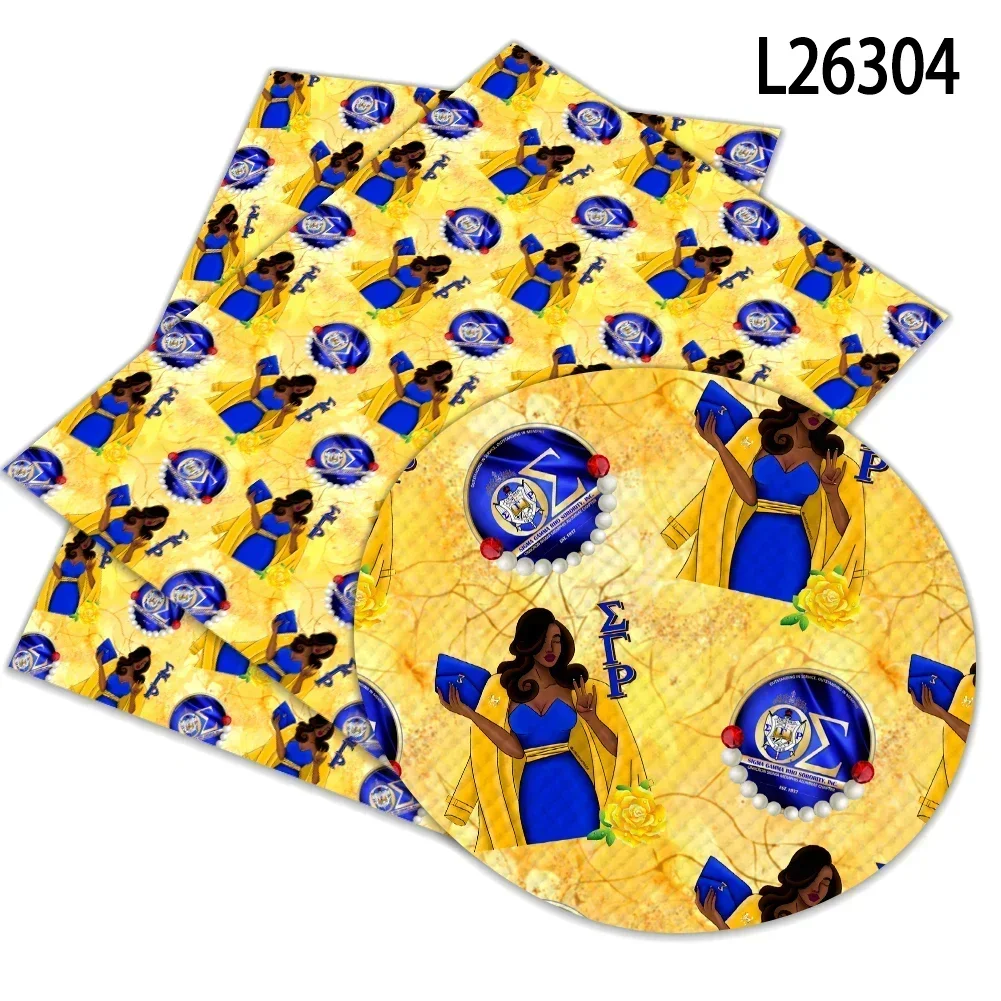 Sorority Sigma Gamma Rho Artificial Leather Cross Pattern for DIY Bag Earring Craft Making 30*136cm
Sorority Sigma Gamma Rho Artificial Leather Cross Pattern for DIY Bag Earring Craft Making 30*136cm