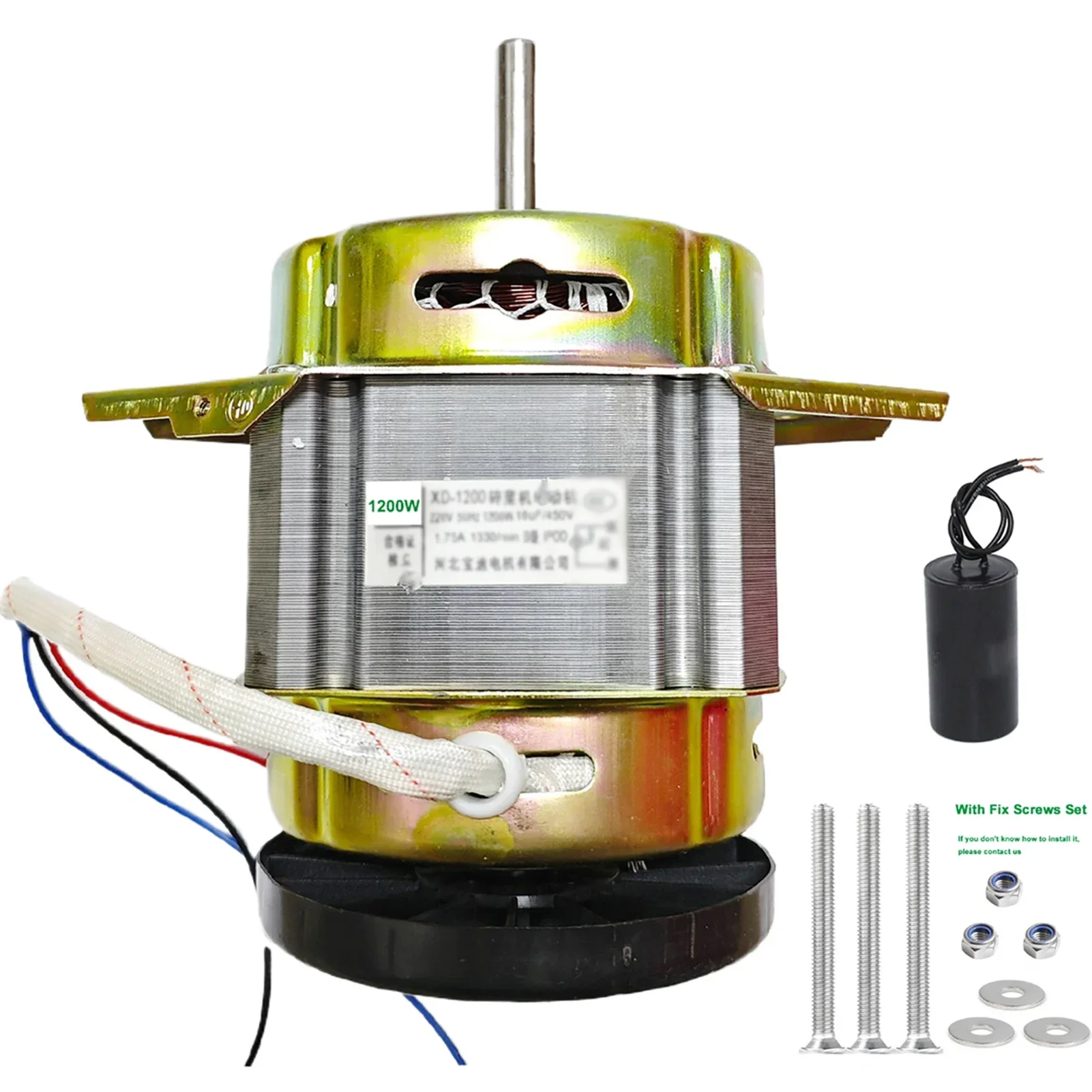 Electric Motor DIY 1200W 220V for Grass Shredder Farming Fruit Vegetable Cuter For Feeding Chickens/Ducks/Geese/Horse
Electric Motor DIY 1200W 220V for Grass Shredder Farming Fruit Vegetable Cuter For Feeding Chickens/Ducks/Geese/Horse