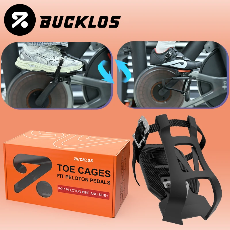 BUCKLOS Dual Function Toe Cages for Peloton Bike Converts Pedals for Peloton Shoes or Regular Shoes Indoor Exercise Bike Parts
BUCKLOS Dual Function Toe Cages for Peloton Bike Converts Pedals for Peloton Shoes or Regular Shoes Indoor Exercise Bike Parts