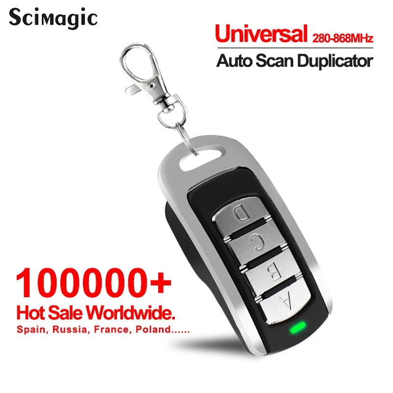 287MHz-868MHz Garage Door Remote Control Duplicator Multi-Frequency Code Grabber Clone Gate Remote Control Garage Door Opener