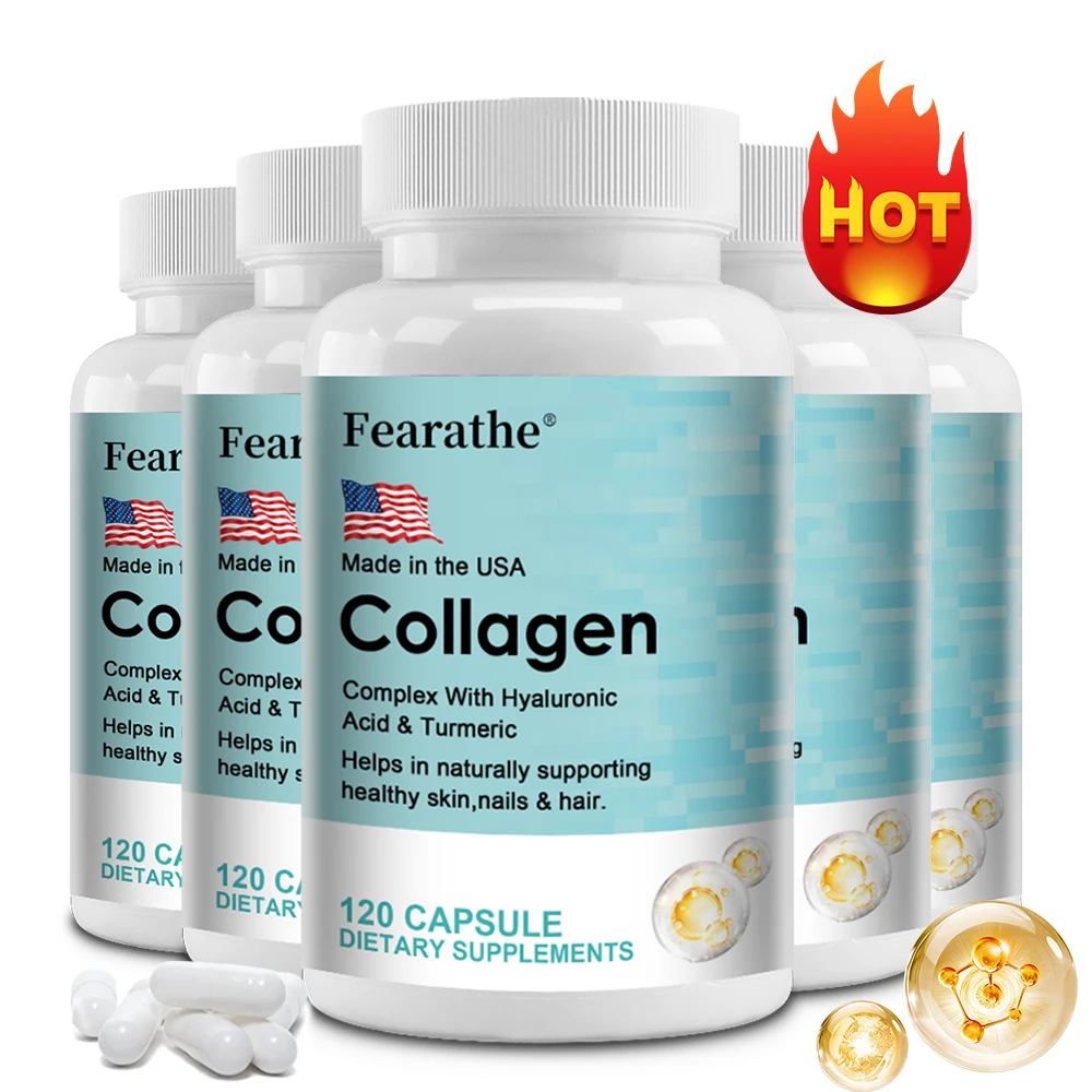 Multi Collagen Complex with Turmeric,Vitamin C,Biotin,Hyaluronic Acid for Anti-Aging,Skin,Hair,Nail & Joint Health,Non-GMO
Multi Collagen Complex with Turmeric,Vitamin C,Biotin,Hyaluronic Acid for Anti-Aging,Skin,Hair,Nail & Joint Health,Non-GMO