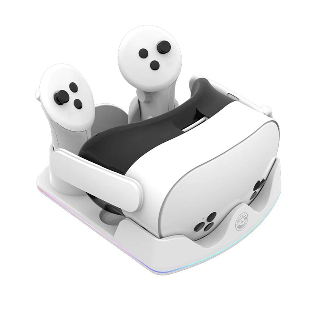 VR Charging Dock for Meta Quest 3S with RGB Lighting Fast Charging Station and Controller Mount
VR Charging Dock for Meta Quest 3S with RGB Lighting Fast Charging Station and Controller Mount