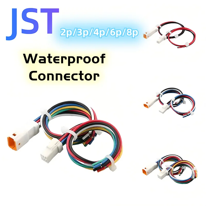 5/20sets Jst 2p/3p/4p/6p/8p Waterproof Connector Plug Socket with 20awg/0.5m ² Wire Harness 02t/02r/03t/03r
5/20sets Jst 2p/3p/4p/6p/8p Waterproof Connector Plug Socket with 20awg/0.5m ² Wire Harness 02t/02r/03t/03r