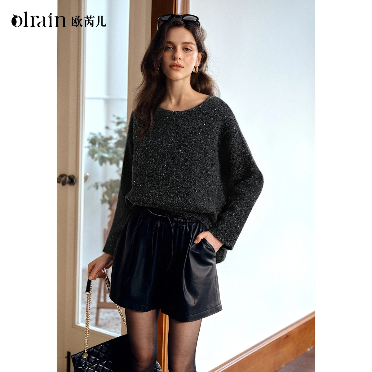 OLrain женский серый шерстяной свитер с бисером, осень 2022, эластичные пуловеры с круглым вырезом, свободный женский трикотаж O57DM002619
OLrain женский серый шерстяной свитер с бисером, осень 2022, эластичные пуловеры с круглым вырезом, свободный женский трикотаж O57DM002619