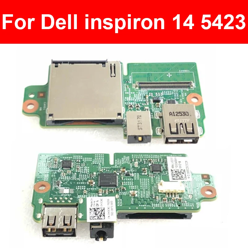 Плата с аудиоразъемом и USB-портом для DELL Inspiron 14 5423, разъем для наушников, USB-Док-станция, плата с разъемом для SD-карты, замена H3CXC
Плата с аудиоразъемом и USB-портом для DELL Inspiron 14 5423, разъем для наушников, USB-Док-станция, плата с разъемом для SD-карты, замена H3CXC