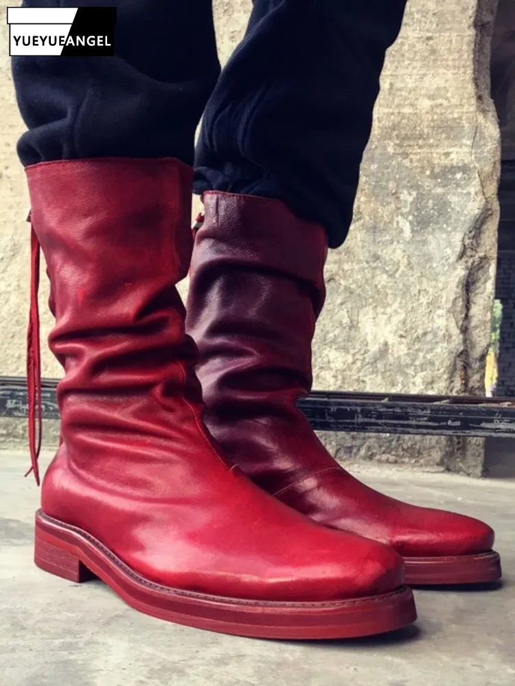 Ботильоны на платформе с острым носком в стиле ретро, однотонная мужская обувь ручной работы из натуральной кожи на молнии на низком каблуке
Ботильоны на платформе с острым носком в стиле ретро, однотонная мужская обувь ручной работы из натуральной кожи на молнии на низком каблуке