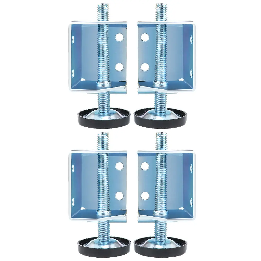 4Pcs Furniture Foot Levelers Adjustable Metal Cabinet Sofa Leg Pads Thickened Anti-Slip Bases for Tables Chairs Shelving Units
4Pcs Furniture Foot Levelers Adjustable Metal Cabinet Sofa Leg Pads Thickened Anti-Slip Bases for Tables Chairs Shelving Units