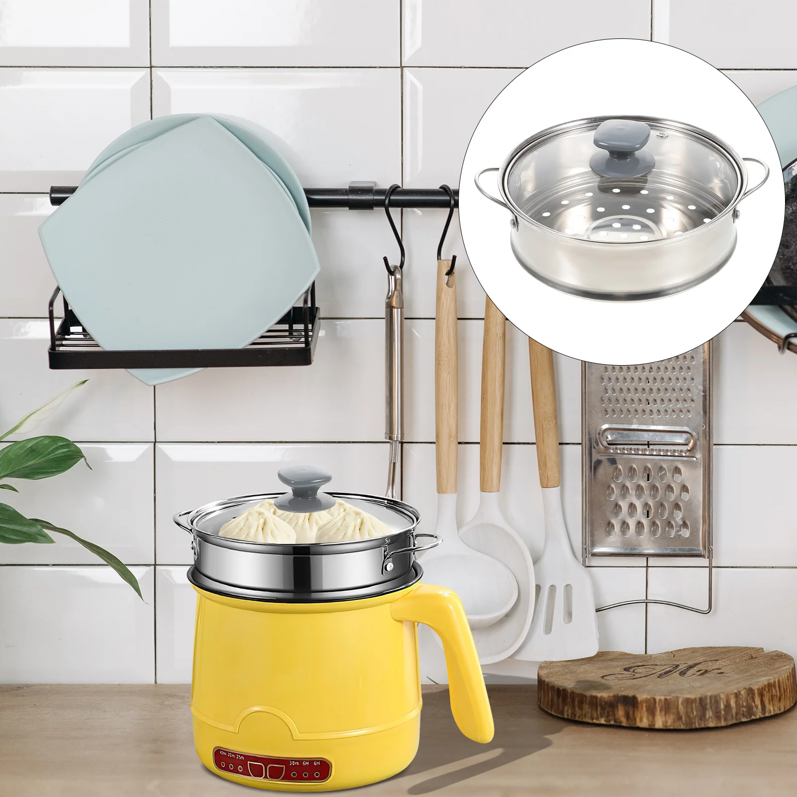 Stainless Steel Food Steamer Basket Practical Multi-Functional Household Kitchen Steamer for Buns Rice Eggs Seafood Corn
Stainless Steel Food Steamer Basket Practical Multi-Functional Household Kitchen Steamer for Buns Rice Eggs Seafood Corn