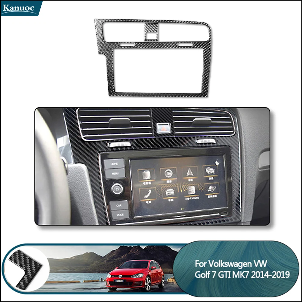For Volkswagen Golf 7 GTI MK7 2014-2019 High-Gloss Carbon Fiber Car Interior Stickers - GPS Navigation Panel Trim Stickers
For Volkswagen Golf 7 GTI MK7 2014-2019 High-Gloss Carbon Fiber Car Interior Stickers - GPS Navigation Panel Trim Stickers