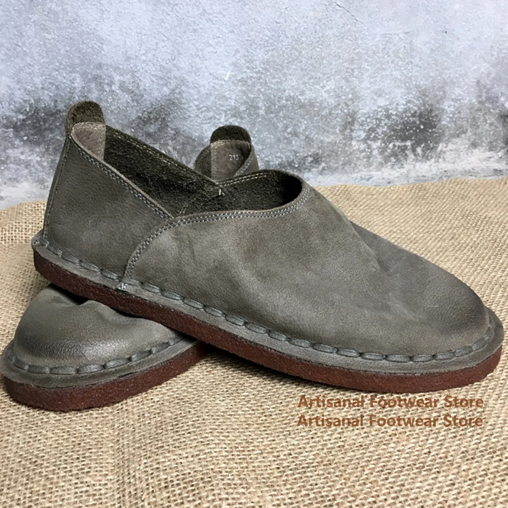 Soft Leather Slip On Loafers Men's Shoes Breathable Genuine Leather Soft Sole Leather Single Shoes Handmade Men Shoes
Soft Leather Slip On Loafers Men's Shoes Breathable Genuine Leather Soft Sole Leather Single Shoes Handmade Men Shoes