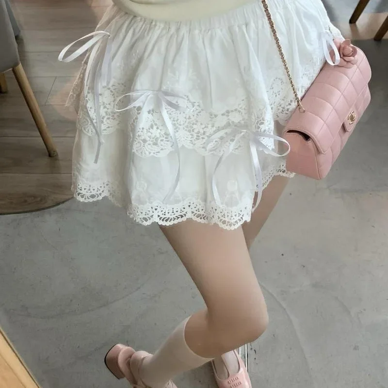 Y2k Sweet Cake Skirts Women Princess Style Bow Solid Balletcore Lace Patchwork All-match High Street Korean Fashion Summer Chic
Y2k Sweet Cake Skirts Women Princess Style Bow Solid Balletcore Lace Patchwork All-match High Street Korean Fashion Summer Chic