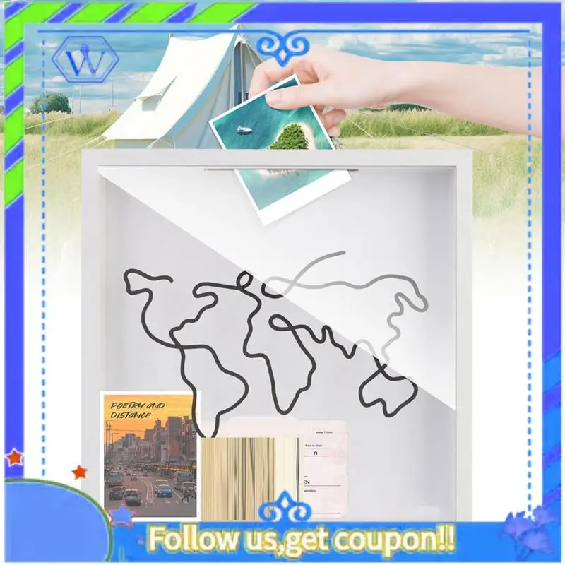 Easy To Use 1PCS Adventure Archive Box, Travel Shadow Box, Ticket Shadow Box With Slot, Memory Boxes For Keepsakes
Easy To Use 1PCS Adventure Archive Box, Travel Shadow Box, Ticket Shadow Box With Slot, Memory Boxes For Keepsakes