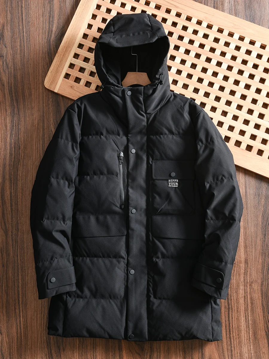 High Puffiness 85 Duck down Jacket Men's Thick Warm Hooded down Coat Casual Fashion Winter Outerwear Polyester Fiber
High Puffiness 85 Duck down Jacket Men's Thick Warm Hooded down Coat Casual Fashion Winter Outerwear Polyester Fiber