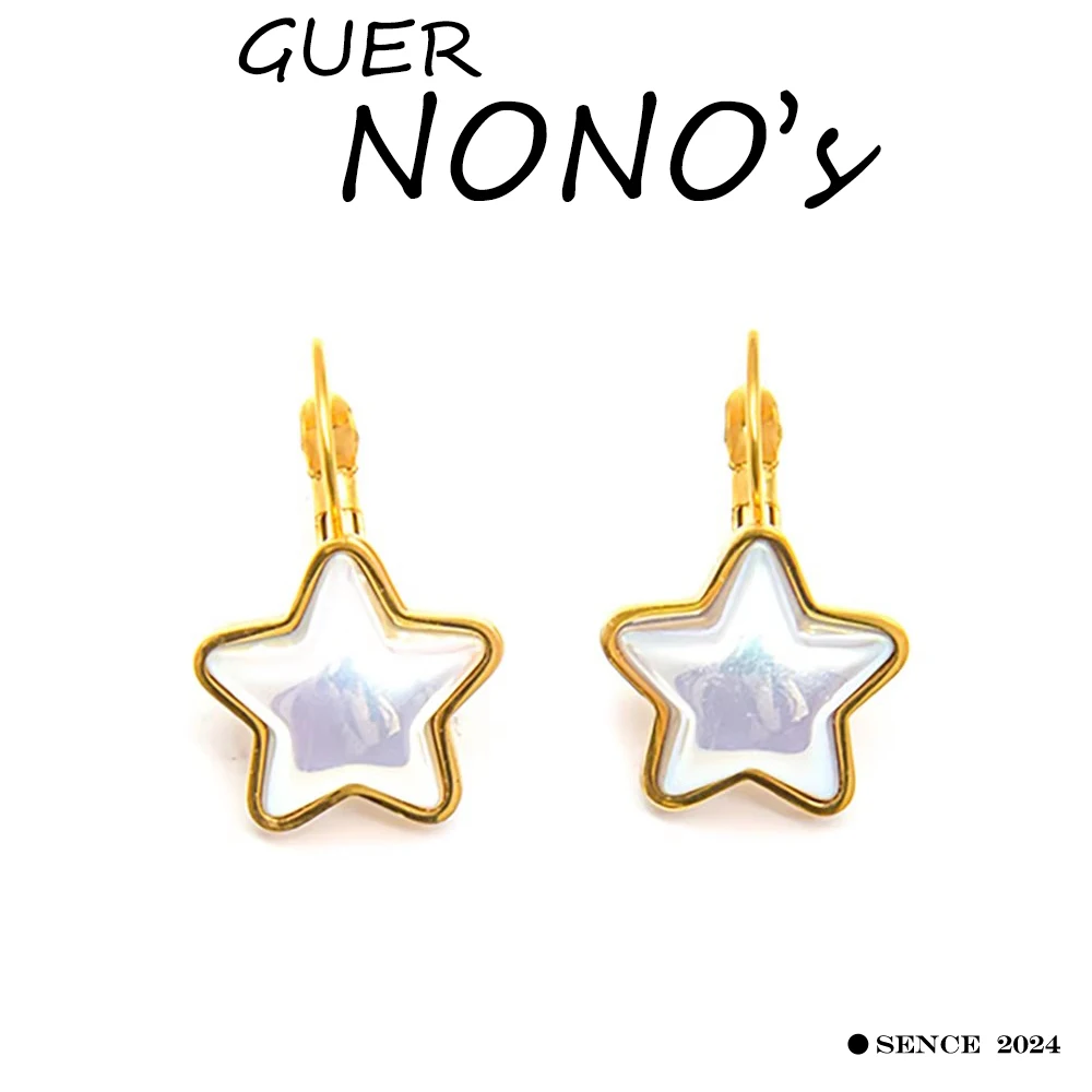 GUERNONO's Pearl Star Stainless Steel Hoop Earring For Women's Fashion Jewelry Cute Waterproof 18K Plated Earring Classy Outfit
GUERNONO's Pearl Star Stainless Steel Hoop Earring For Women's Fashion Jewelry Cute Waterproof 18K Plated Earring Classy Outfit