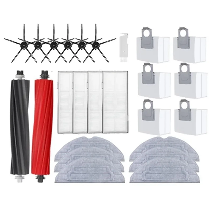 Main Side Brush Filter Mop Choth Dust Bags As Shown Replacement Parts For Roborock S8/S8+ S8 Pro Ultra Accessories
Main Side Brush Filter Mop Choth Dust Bags As Shown Replacement Parts For Roborock S8/S8+ S8 Pro Ultra Accessories
