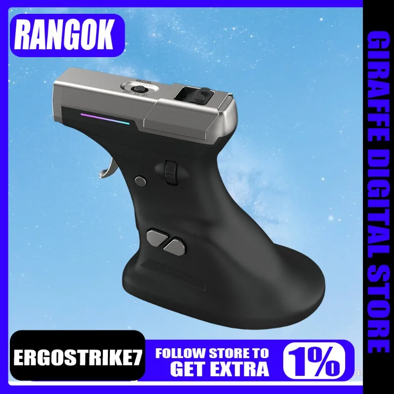 Мышь в форме пистолета RAGNOK ErgoStrike7 с настоящей обратной связью, трехрежимная, индивидуальная стрельба, эргономичная, совместимая, ПК, офис
Мышь в форме пистолета RAGNOK ErgoStrike7 с настоящей обратной связью, трехрежимная, индивидуальная стрельба, эргономичная, совместимая, ПК, офис